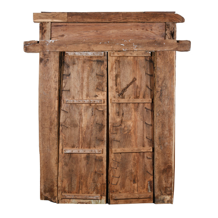 Reverse Of Carved Teak Door - 19thC | Indigo Antiques