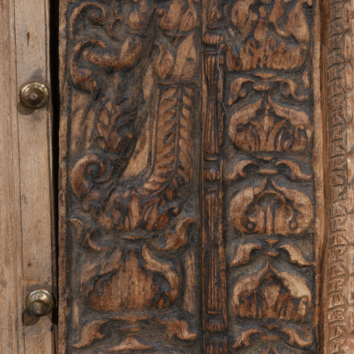 Carving Detail From Carved Teak Door - 19thC | Indigo Antiques