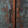 Painted Indian Reclaimed Door From Patan - 19thC