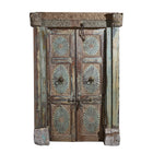 Painted Indo-Portugese Reclaimed Door From Diu - 19thC