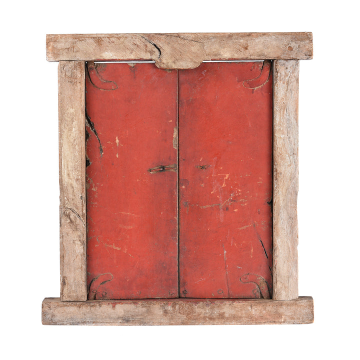 Reverse Of Painted Indian Windows From Bikaner - 19thC | Indigo Antiques