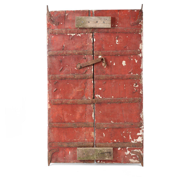 Reverse Of Painted Indian Windows From Bikaner - 19thC | Indigo Antiques