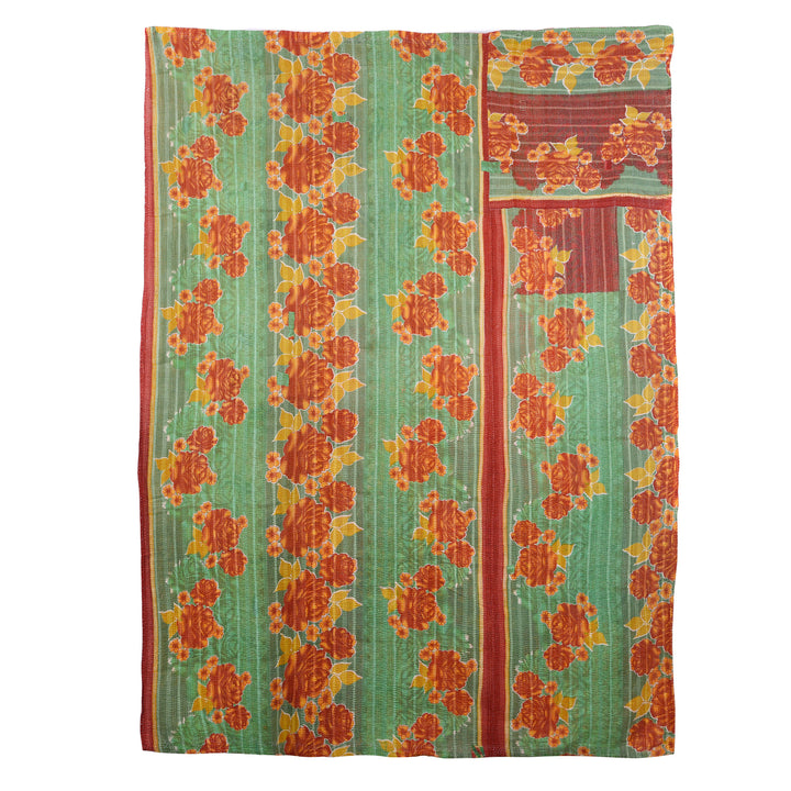 Side 2 Of Vintage Bengali Kantha Throw | Indigo Antiques
