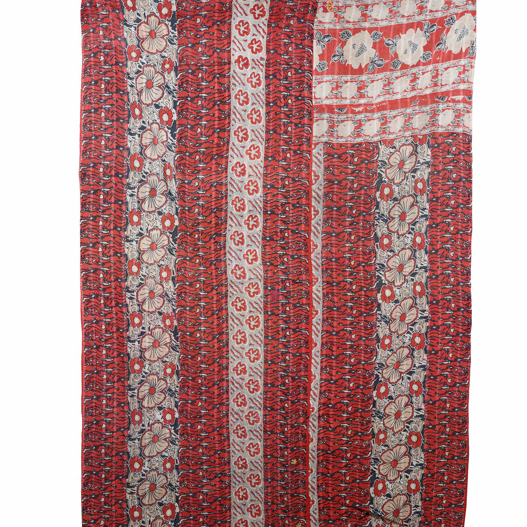 Side 2 Of Vintage Bengali Kantha Throw | Indigo Antiques