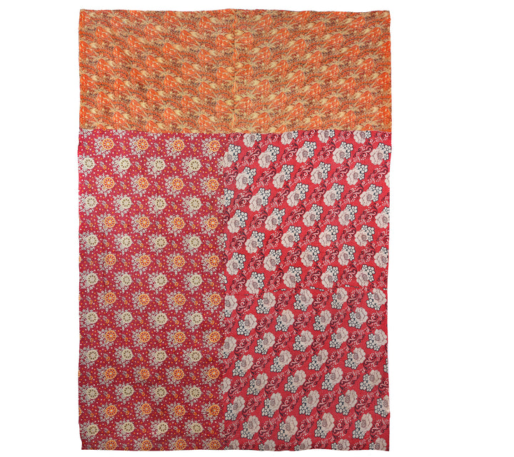 Side 1 Of Vintage Bengali Kantha Throw | Indigo Antiques