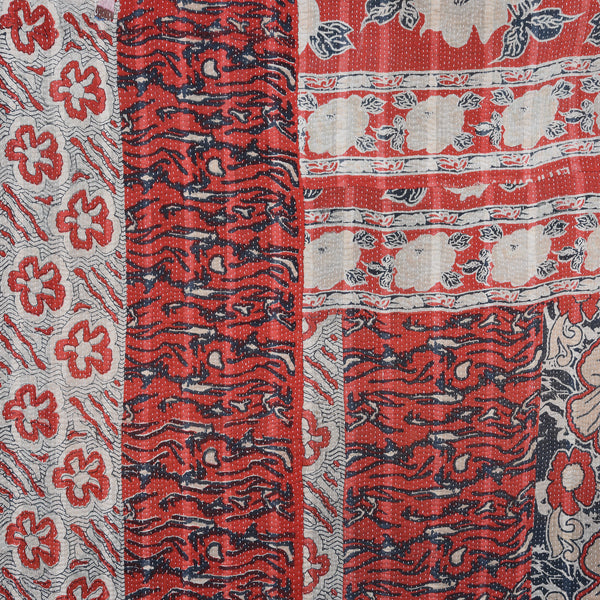 Vintage Bengali Kantha Throw - King Size