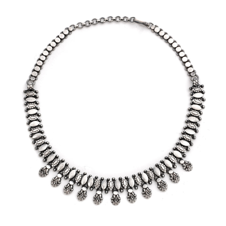 Silver Indian Tribal Boteh Necklace | Indigo Antiques