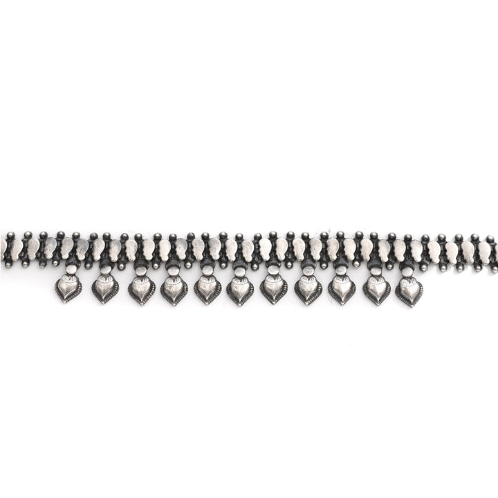 Silver Indian Tribal Boteh Necklace | Indigo Antiques