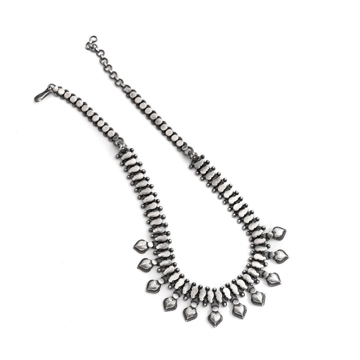 Silver Indian Tribal Boteh Necklace | Indigo Antiques