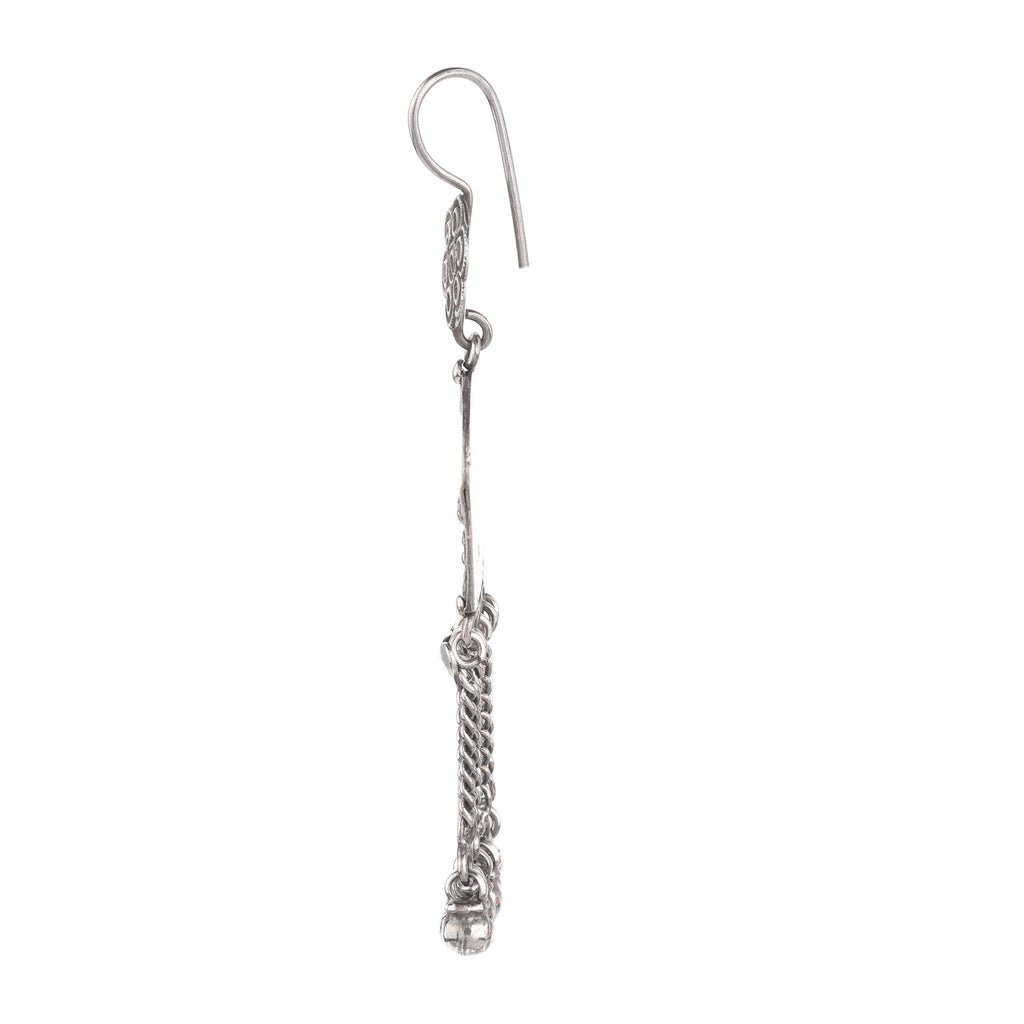 Silver Tribal Earrings