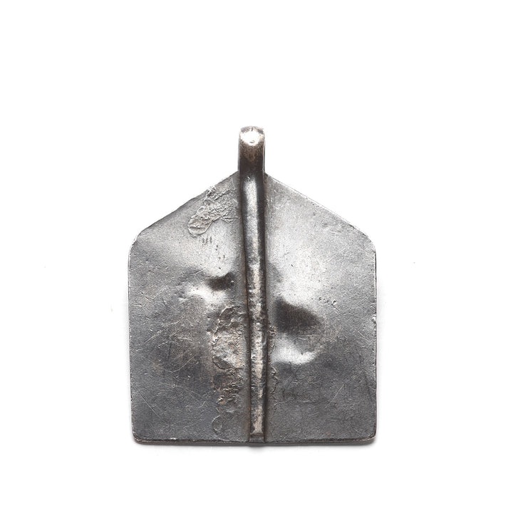 Reverse of Old Tribal Silver Amulet - from Rajasthan - 19thC | Indigo Antiques