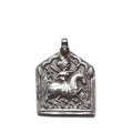Old Tribal Silver Bhumiya Raj Amulet from Rajasthan - 19thC