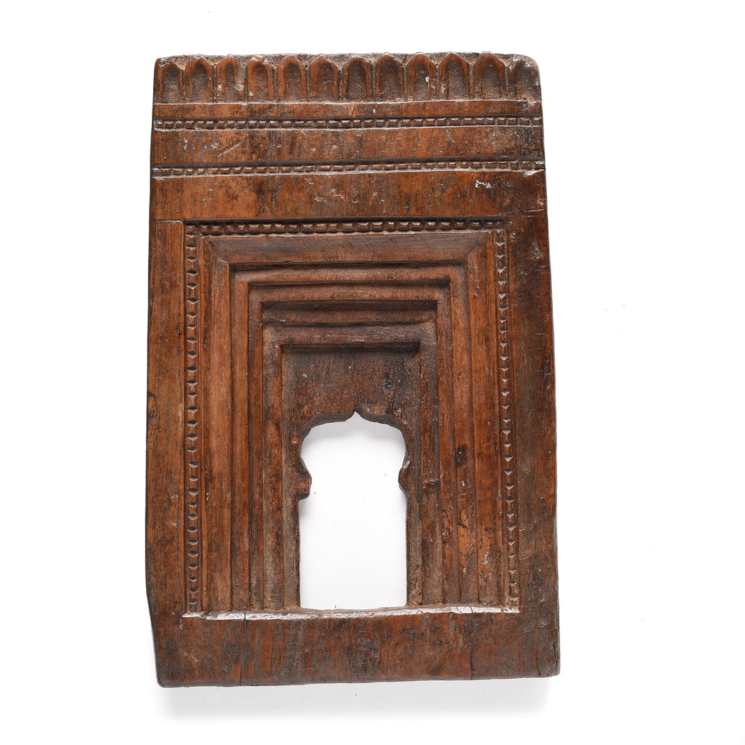 Carved Teak Votive Panel From Andra Pradesh - 80-120 Yrs Old | Indigo Antiques