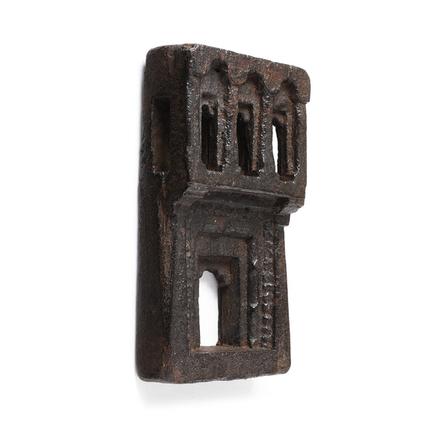 Carved Teak Votive Panel From Andra Pradesh - Early 20thC