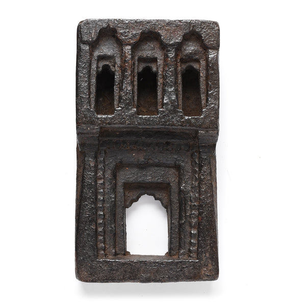 Carved Teak Votive Panel From Andra Pradesh - Early 20thC