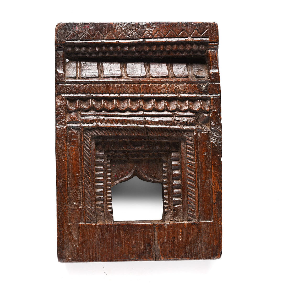 Carved Indian Teak Votive Panel From Andra Pradesh - 19thC | Indigo Antiques