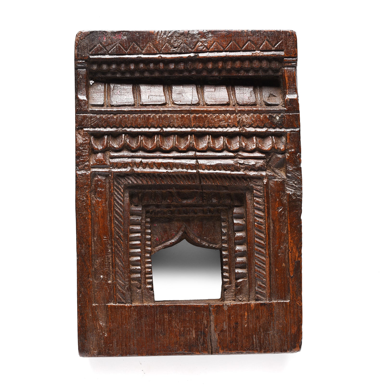 Carved Indian Teak Votive Panel From Andra Pradesh - 19thC | Indigo Antiques