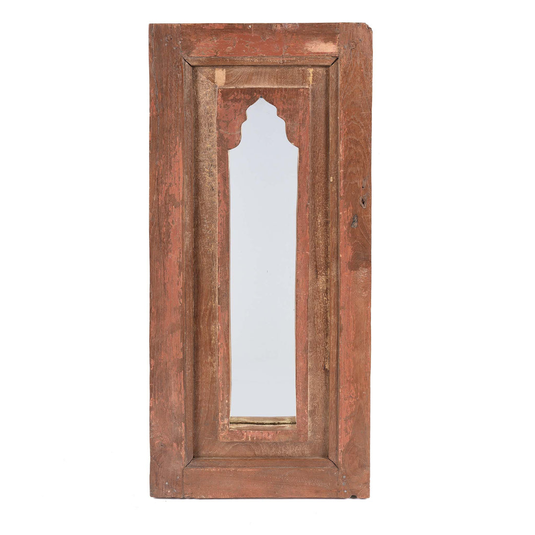  Mihrab Mirror Frame Made From An Old Teak Panel | Indigo Antiques