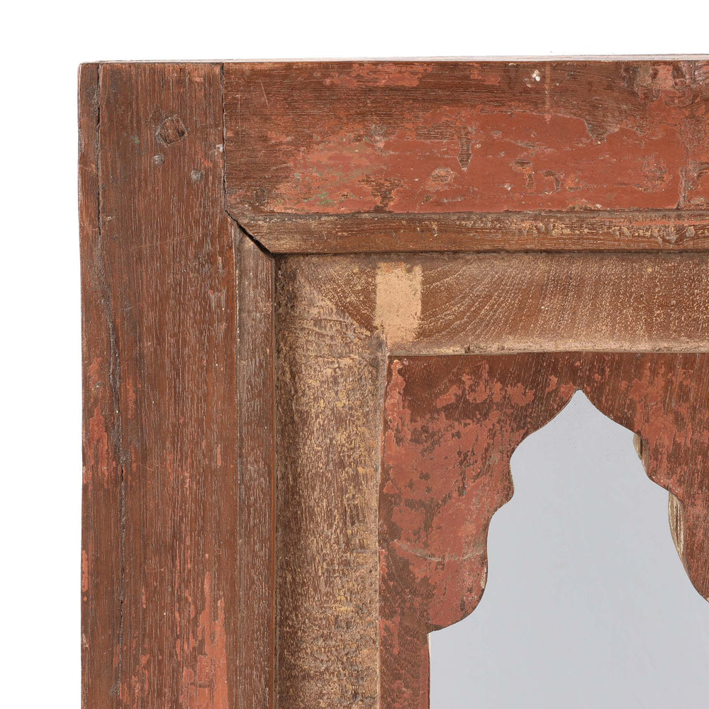 Detail From  Mihrab Mirror Frame Made From An Old Teak Panel | Indigo Antiques