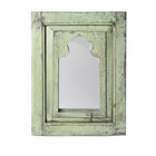 Green Mihrab Mirror Frames Made From Old Teak