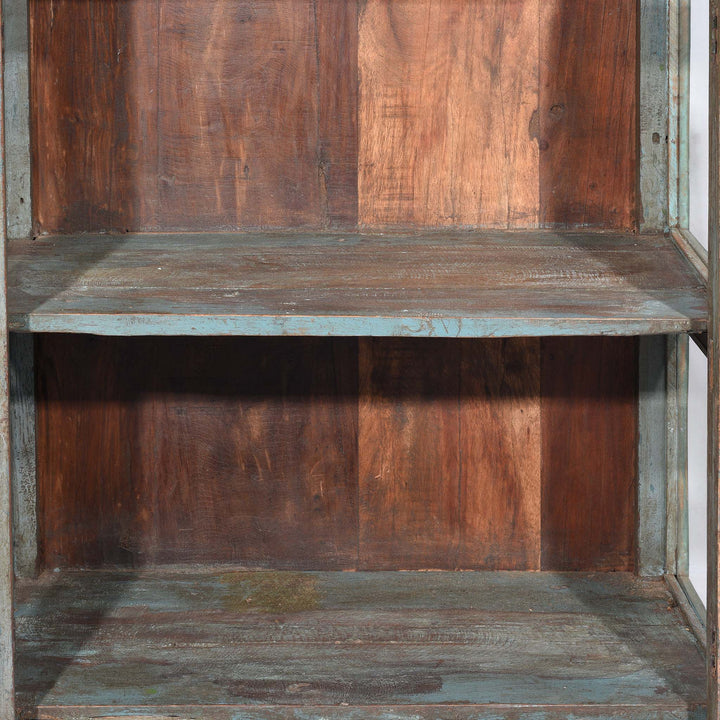 Interior Of Vintage Painted Display Cabinet - Early 20thC | Indigo Antiques