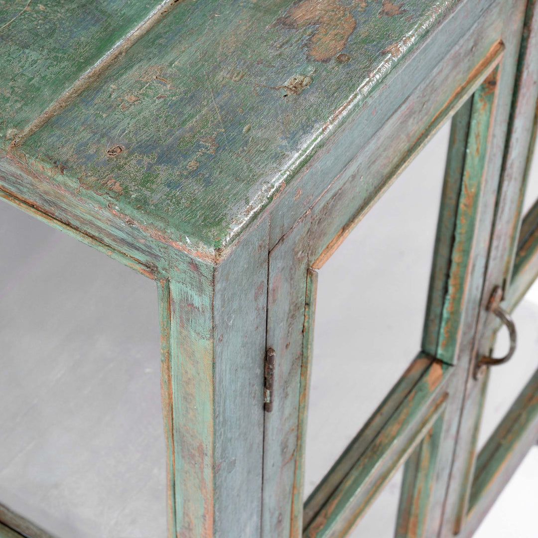 Top Corner From Vintage Painted Display Cabinet - Early 20thC | Indigo Antiques