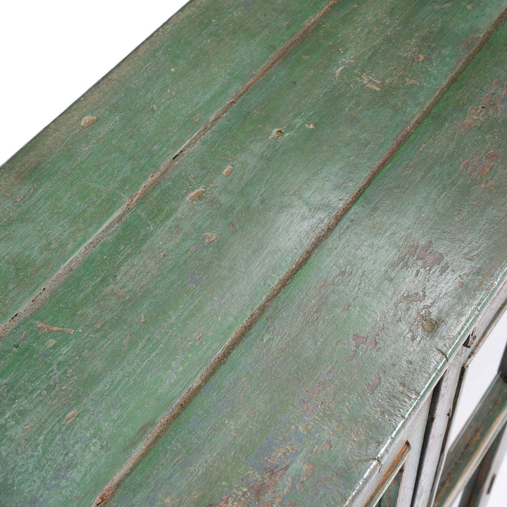 Surface Of Vintage Painted Display Cabinet - Early 20thC | Indigo Antiques