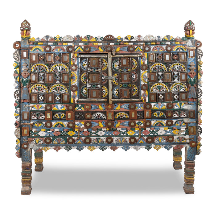 Indian "Damchiya" Dowry Chest From Kutch - Ca 1920 | Indigo Antiques