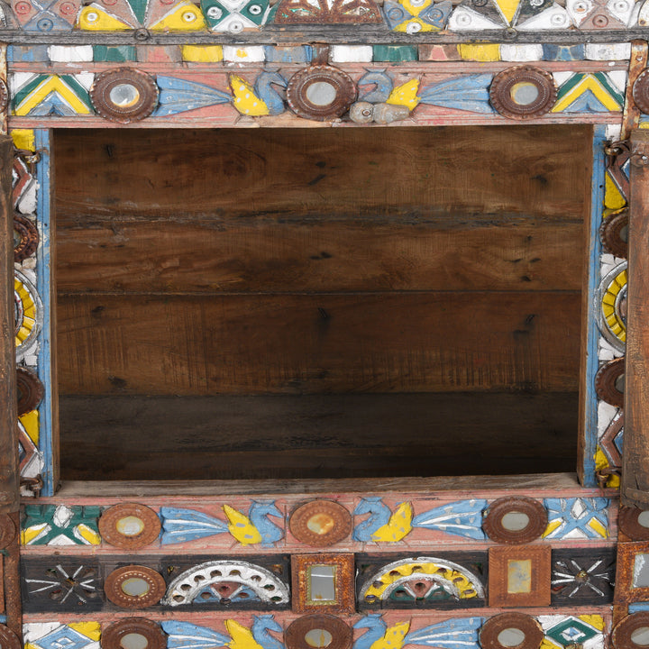 Interior Of Indian "Damchiya" Dowry Chest From Kutch - Ca 1920 | Indigo Antiques 