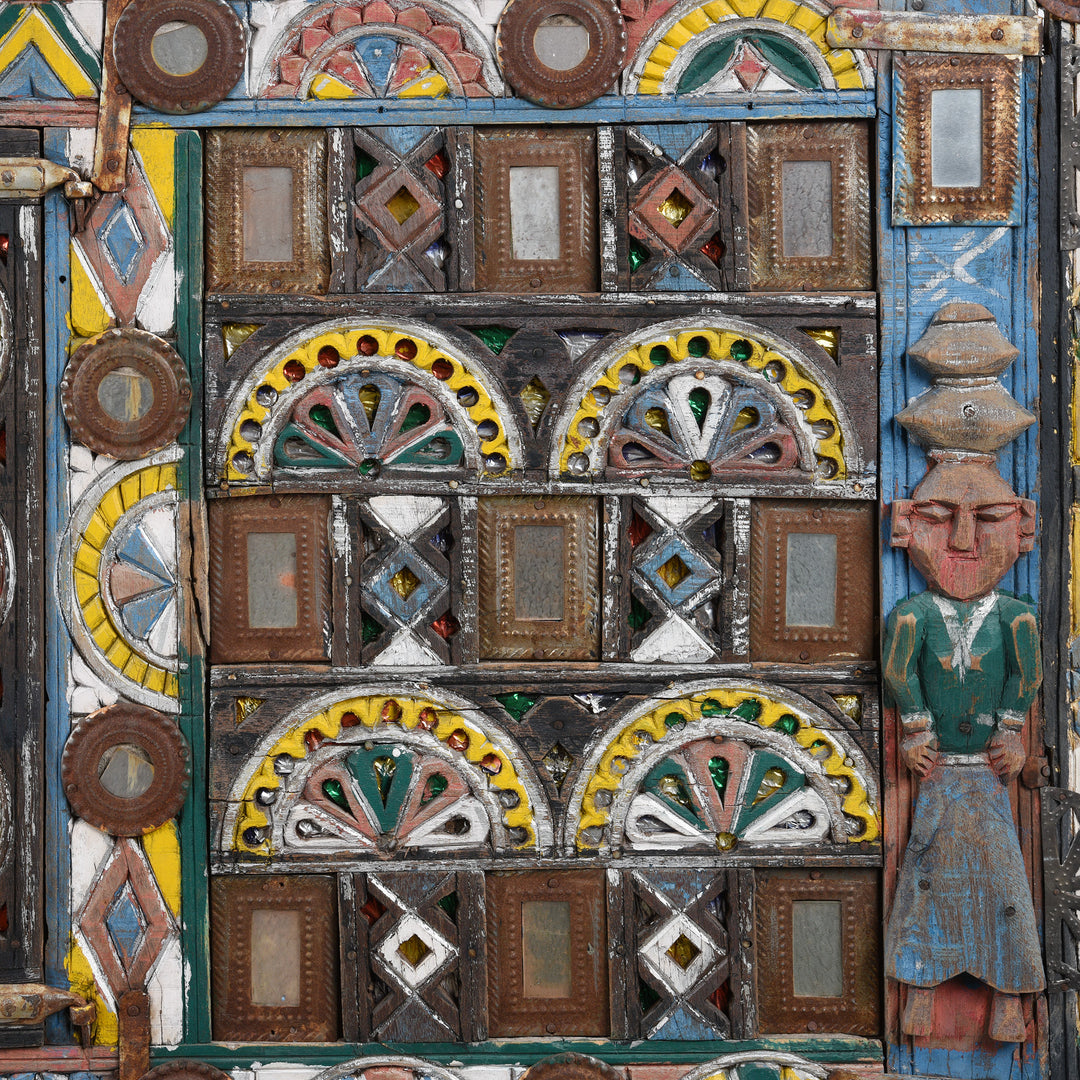 Detailing From Indian "Damchiya" Dowry Chest From Kutch - Ca 1920 | Indigo Antiques