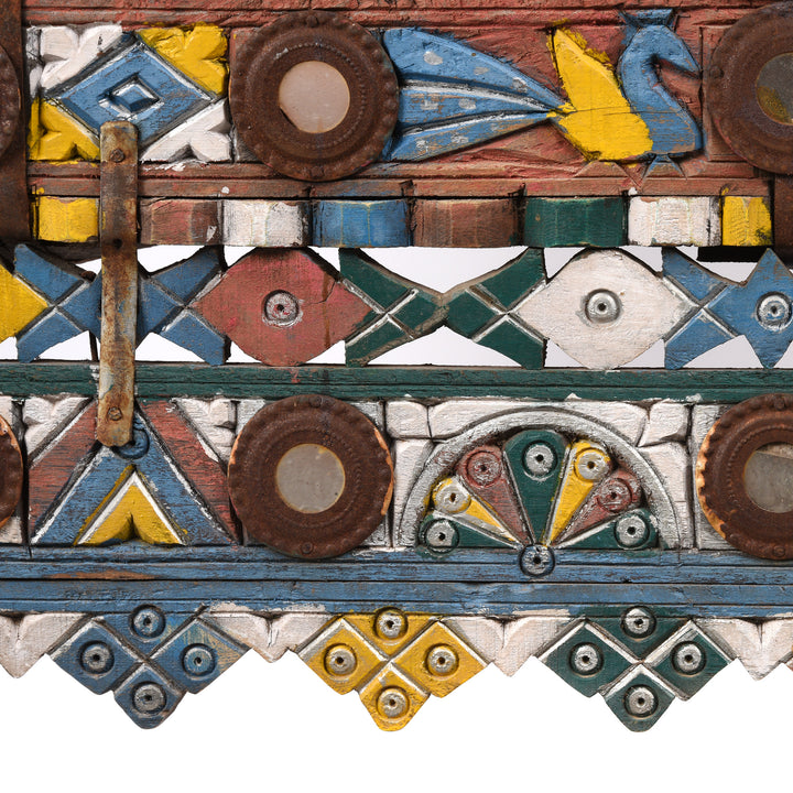 Detail From Indian "Damchiya" Dowry Chest From Kutch - Ca 1920 | Indigo Antiques