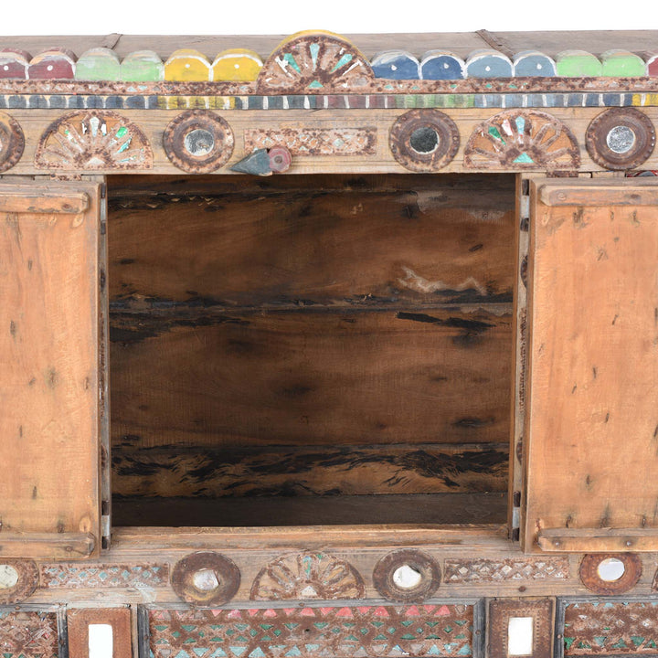 Interior Of Indian "Damchiya" Dowry Chest From Kutch - Ca 1920 | Indigo Antiques 