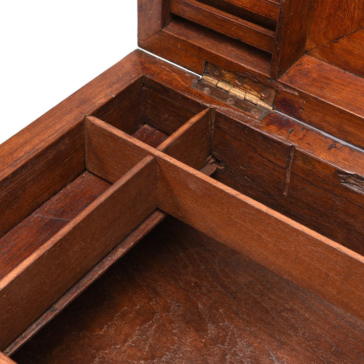 Compartment View Of Brass Bound Teak Box From Rajasthan - 19thC | Indigo Antiques
