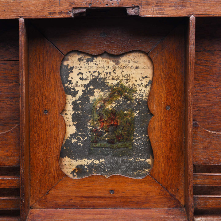 Detail Of Brass Bound Teak Box From Rajasthan - 19thC | Indigo Antiques