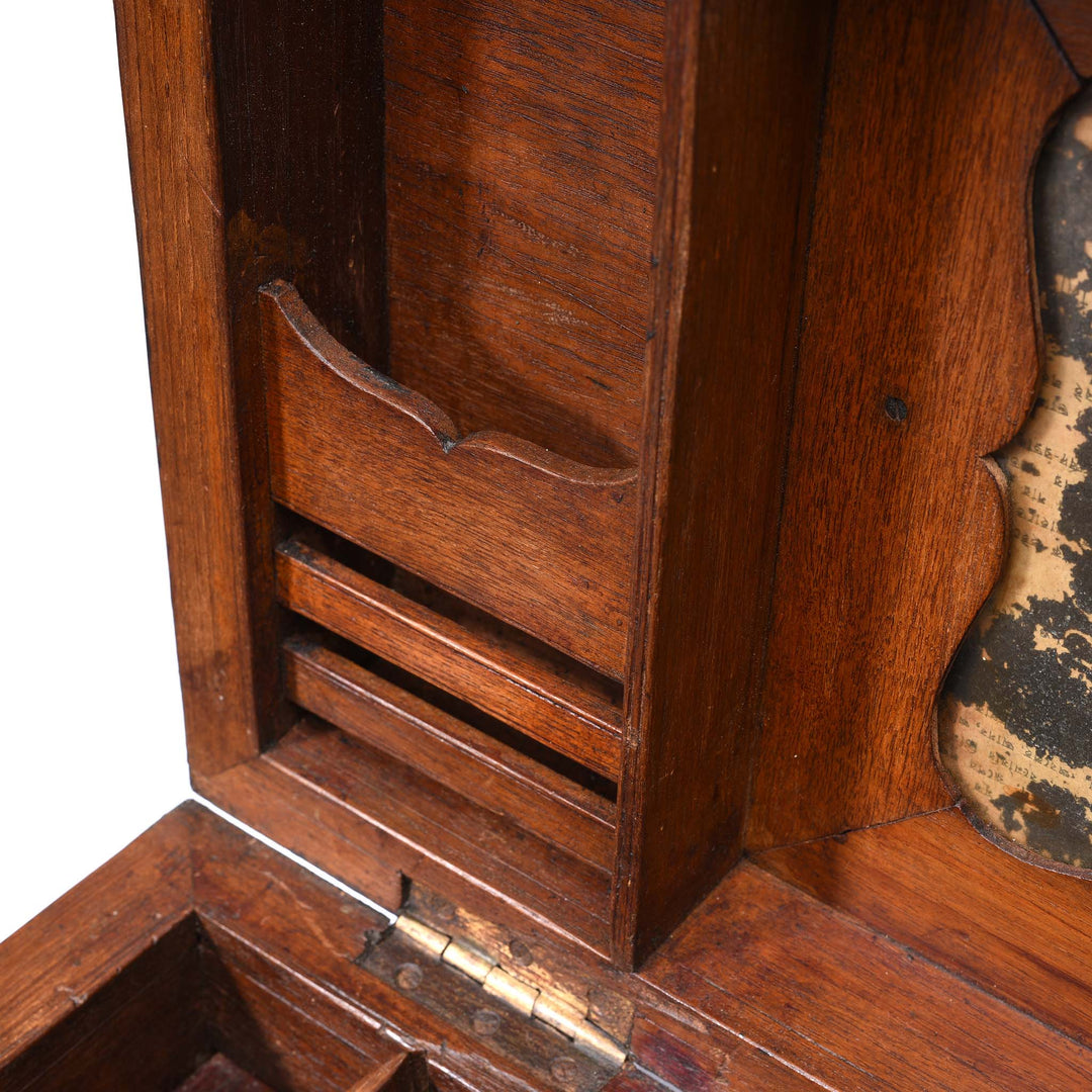 Compartment Detail From Brass Bound Teak Box From Rajasthan - 19thC | Indigo Antiques