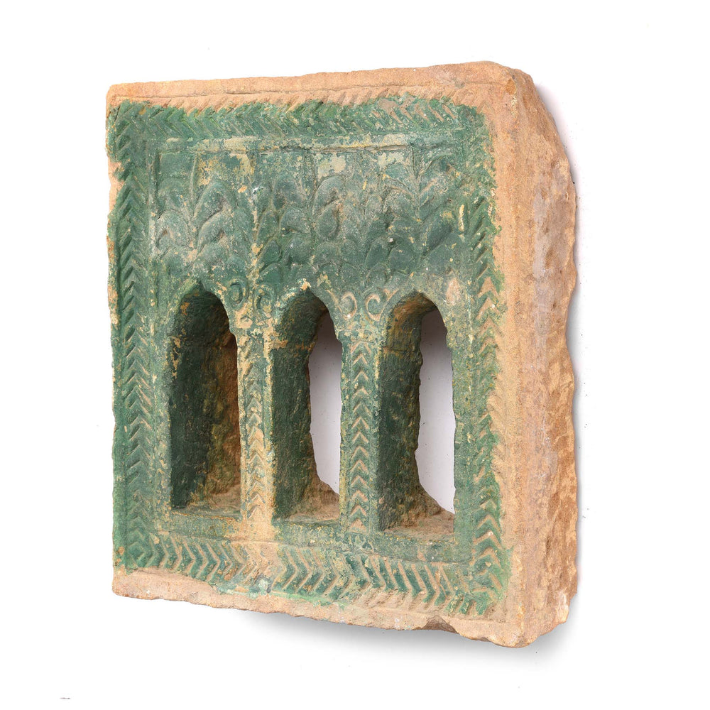 Depth Detail From 3 Way Stone Lamp Niche From Jaisalmer- 19thC | Indigo Antiques
