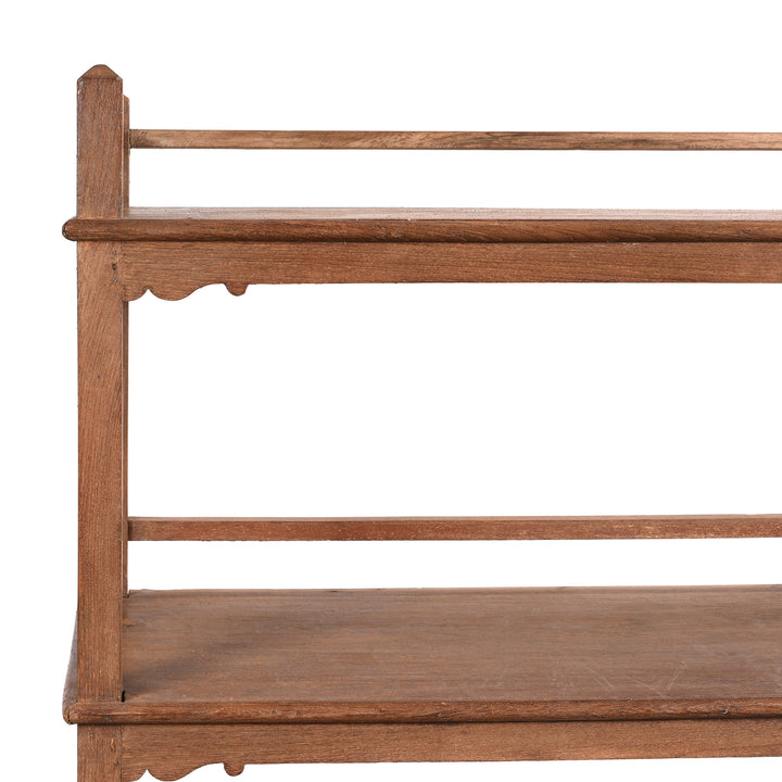 Vintage Indian Teak Shelf - Ca 1930 | Indigo Antiques