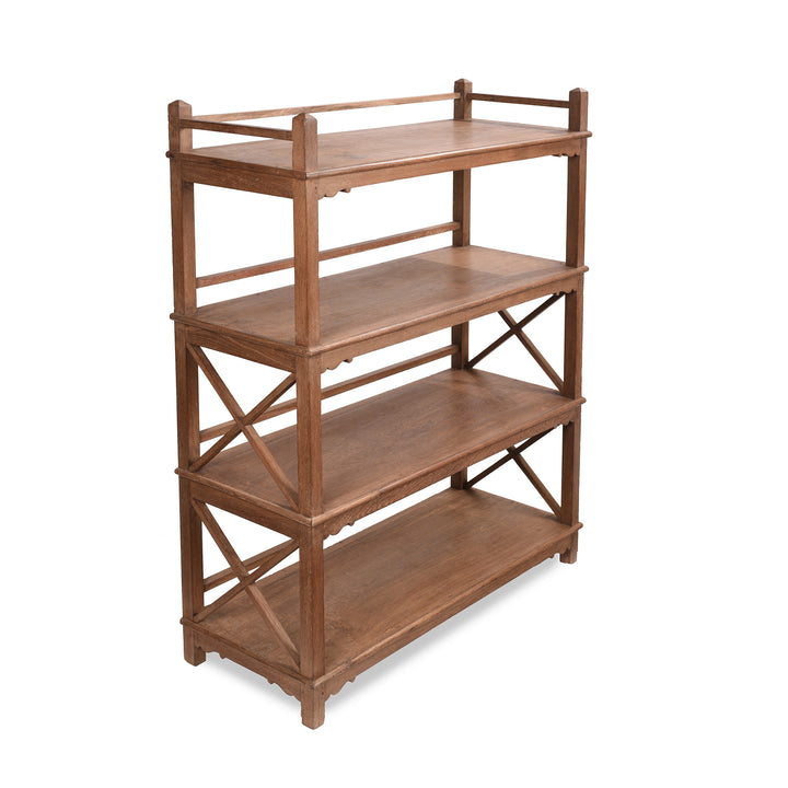 Vintage Indian Teak Shelf - Ca 1930 | Indigo Antiques
