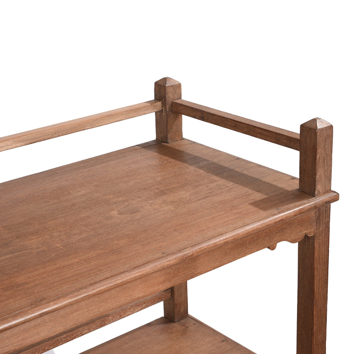 Vintage Indian Teak Shelf - Ca 1930 | Indigo Antiques