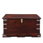 Brass Bound Indian Teak Chest - 19th Century