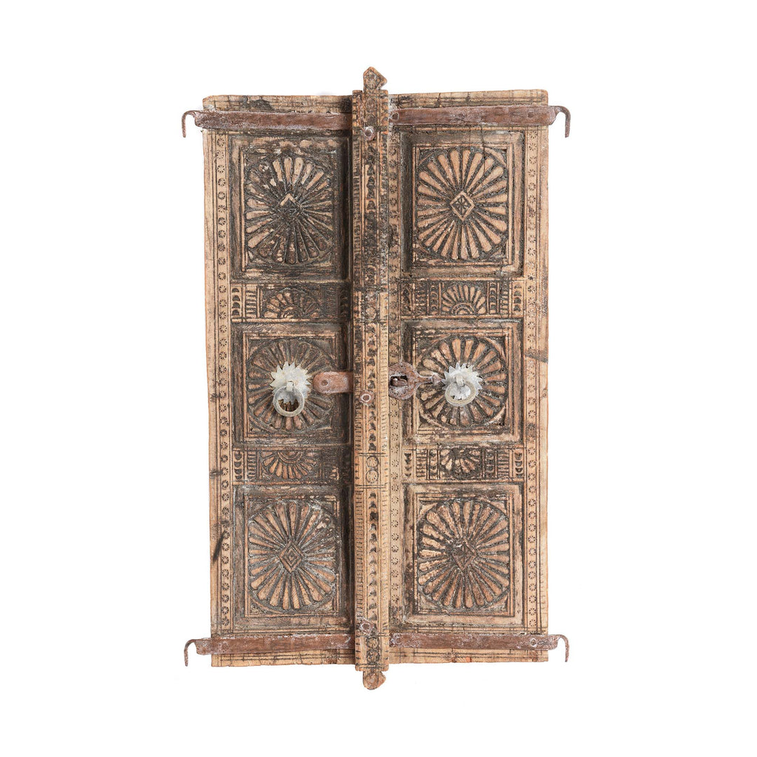 Old Carved Indian Window From Rajasthan - 19thC | Indigo Antiques