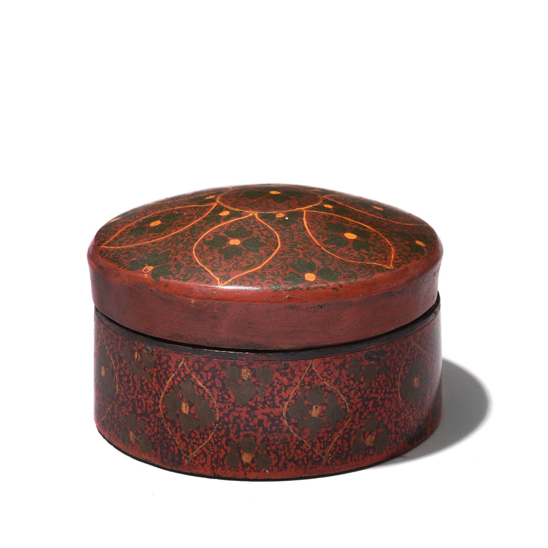 Old Lacquer Pot From Rajasthan - 19thC | Indigo Antiques