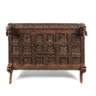 Carved Indian 'Majus' Dowry Chest From Saurashtra - 19thC