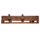 Carved Teak Lintel Panel From Gujarat - 19th Century