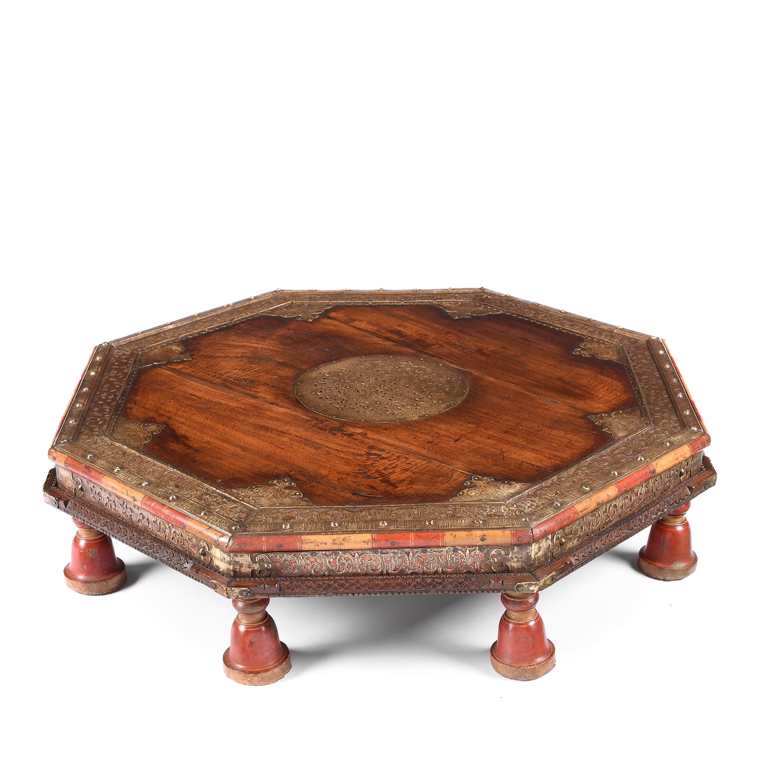 Bajot Low Prayer Table From Rajasthan - 19th Century Bajot Low Prayer Table From Rajasthan - 19th Century