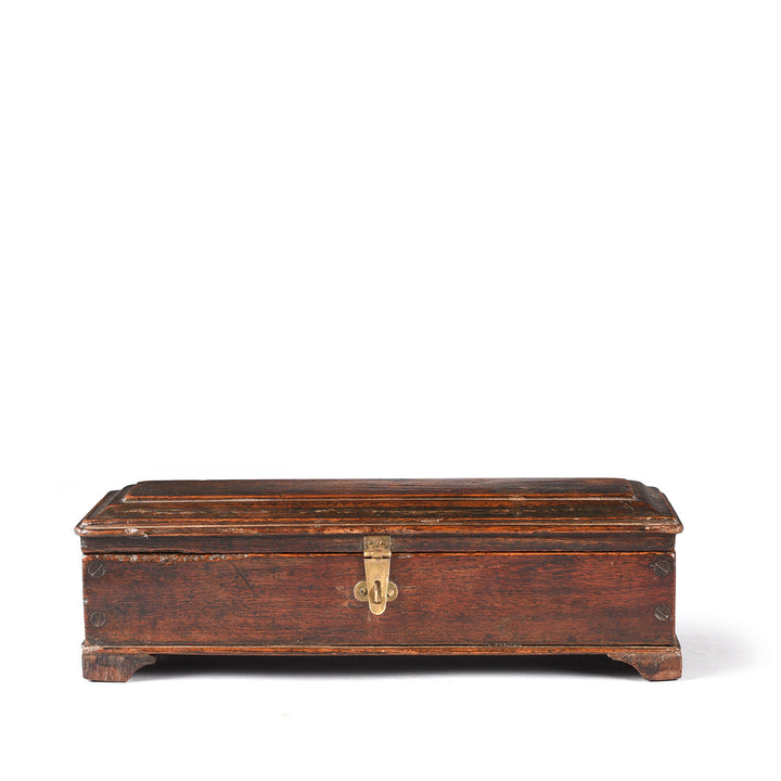 Antique Anglo-Indian Teak Pen Box from Rajasthan - 19thC | Indigo Antiques