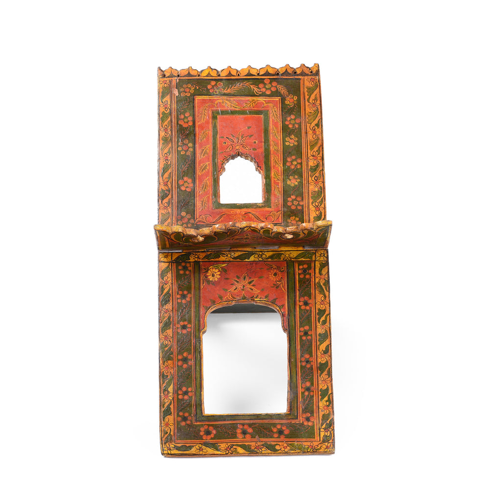 Painted Teak Book Stand From Bikaner - 19thC | Indigo Antiques