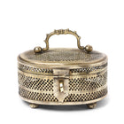 Large Brass Jali Paan Box From India - Early 20thC