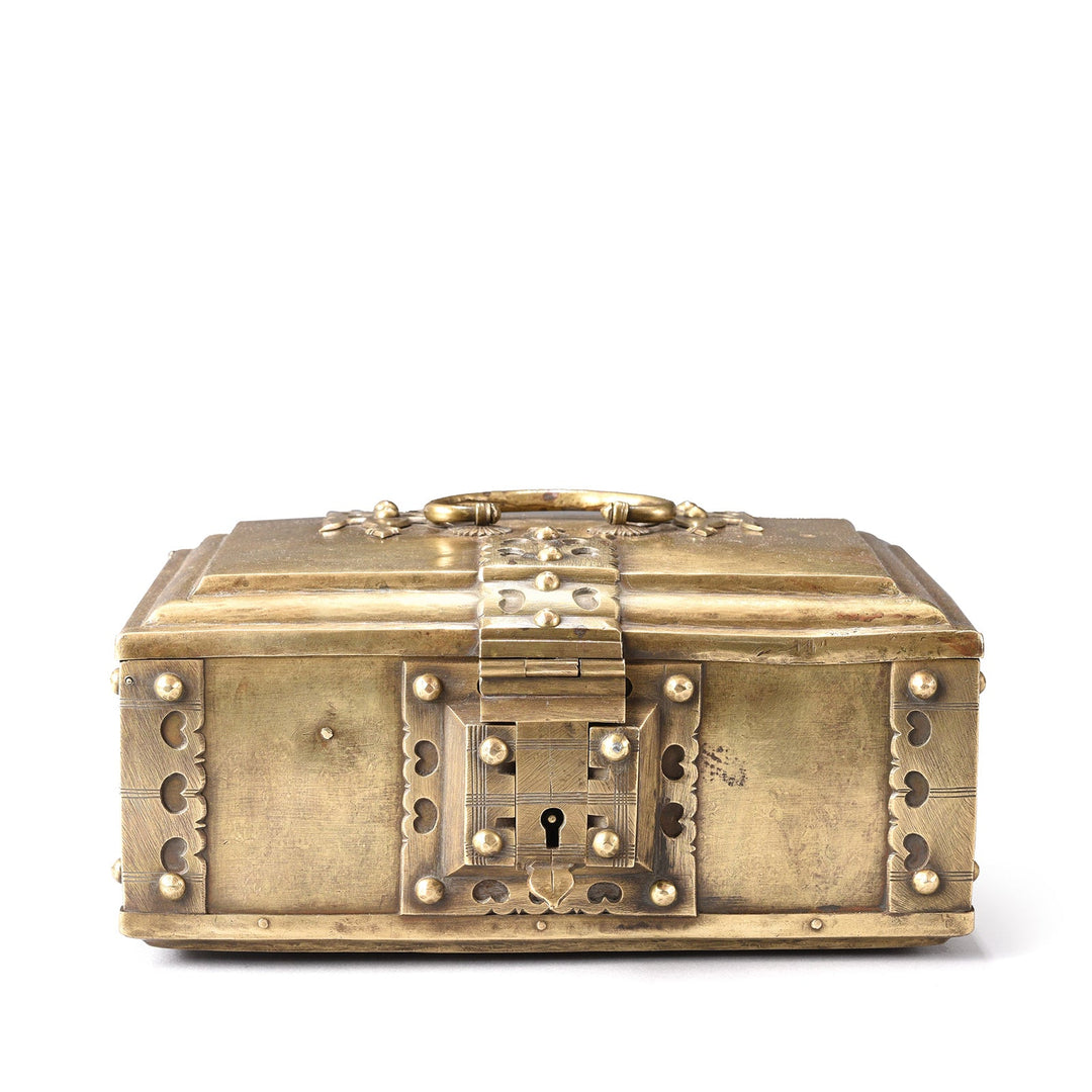 Indian Brass Paan Box From Rajasthan - Early 20thC | Indigo Antiques