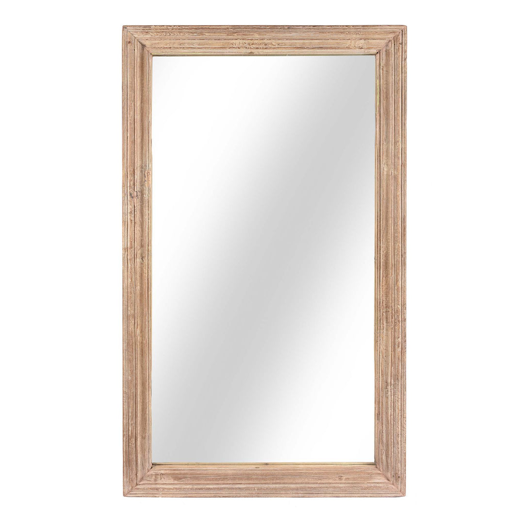 Indian Mirror Made From An Old Teak Window - 19thC | Indigo Antiques